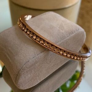 Rose gold Coach bangle